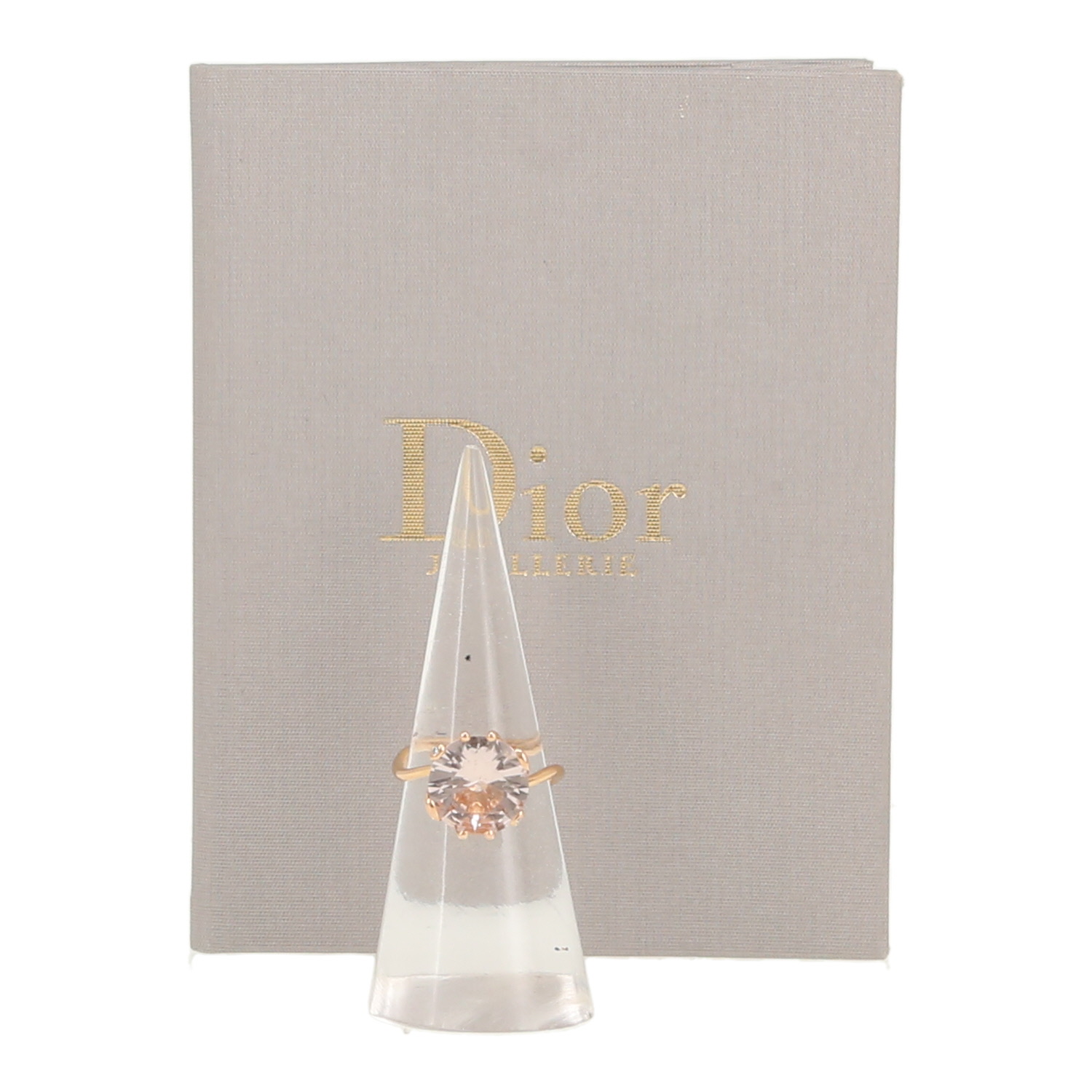 Sortija Dior Oui de oro rosa y morganita - Detail D2