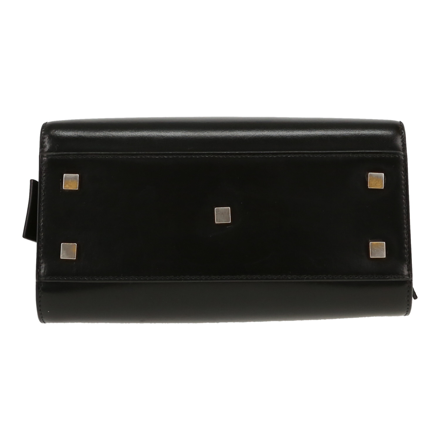 Saint Laurent  Uptown handbag  in black leather - Detail D1