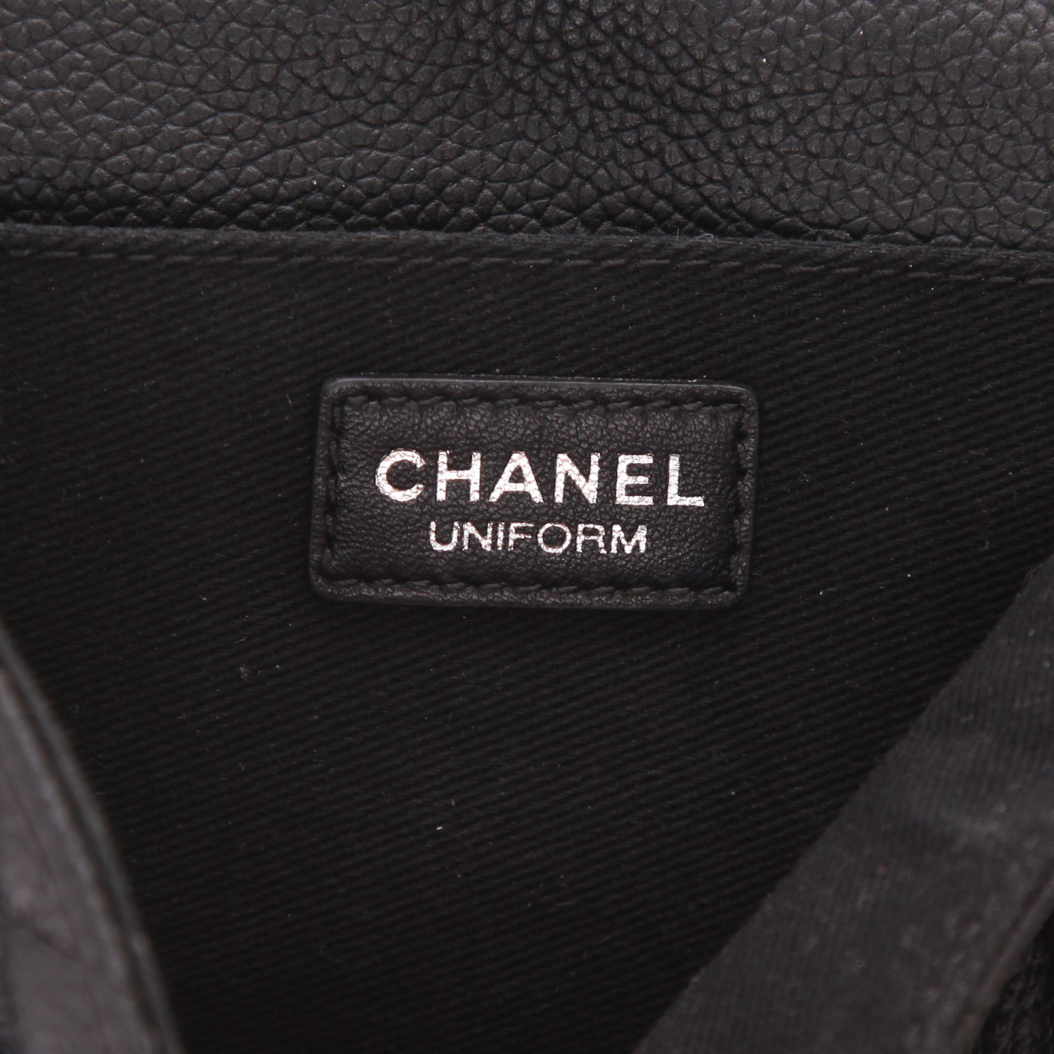 Pochette-cintura Chanel  Pochette ceinture in pelle martellata nera - Detail D2