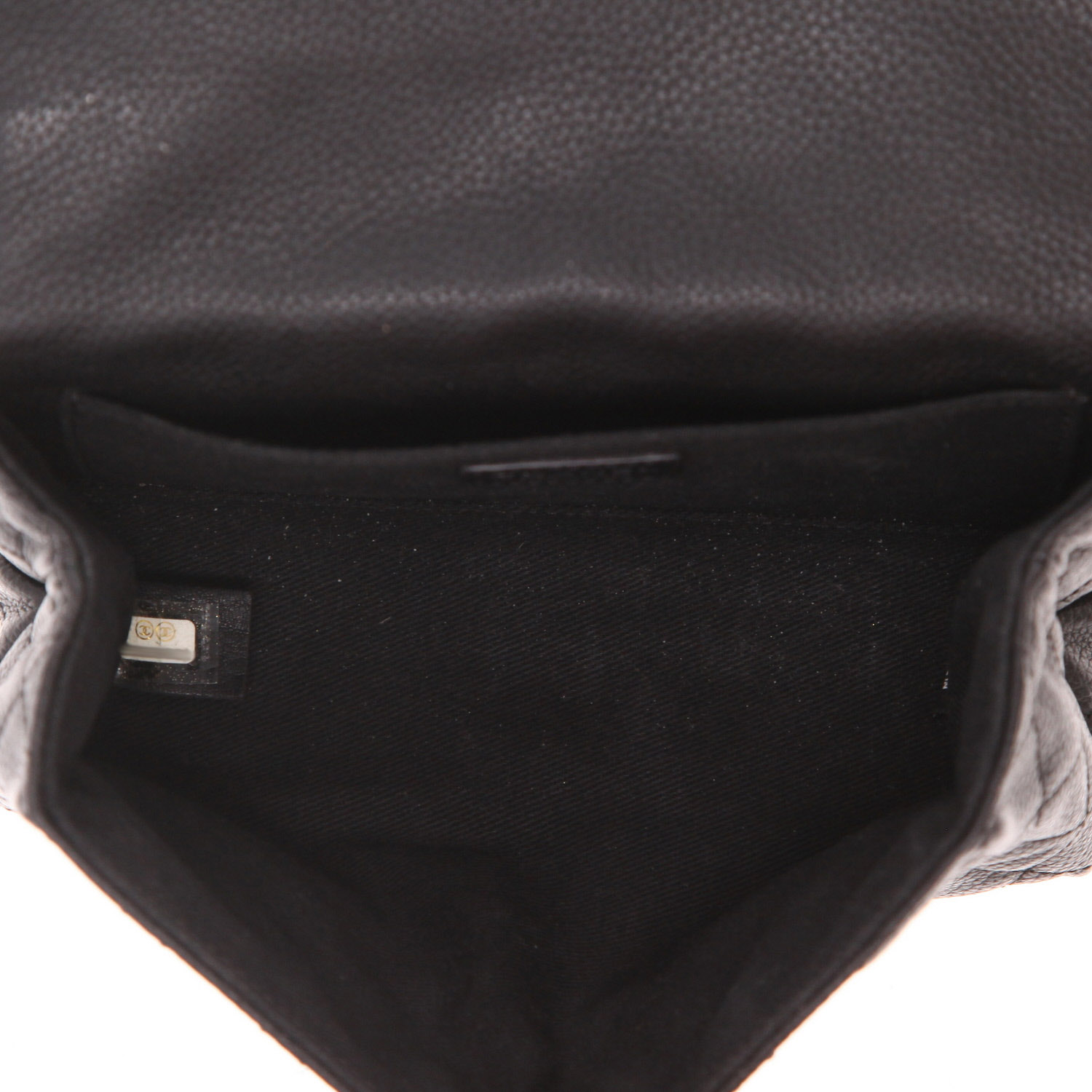 Pochette-ceinture Chanel  Pochette ceinture en cuir grainé noir - Detail D3