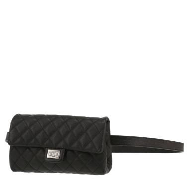 Pochette-ceinture Chanel  Pochette ceinture en cuir grainé noir