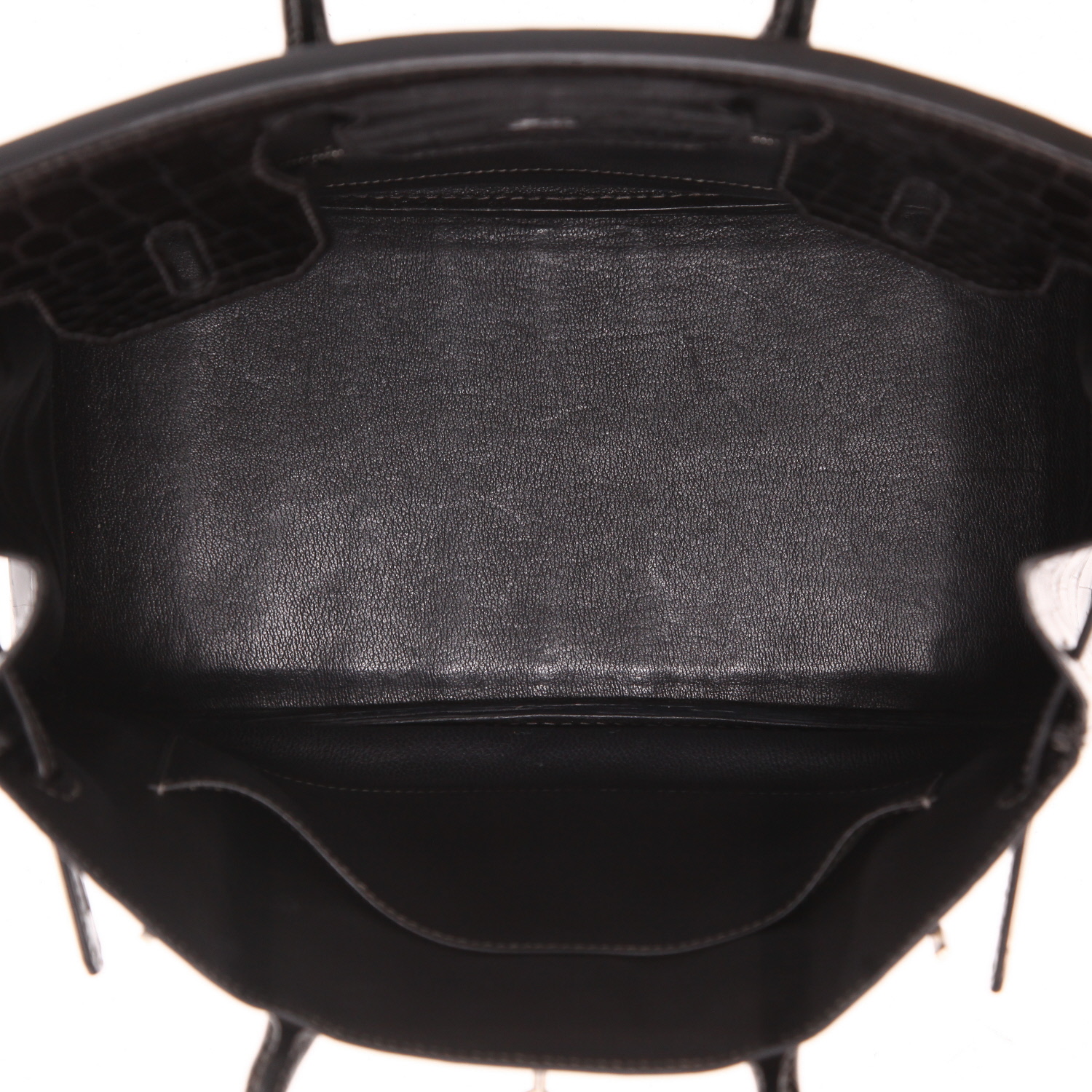 Borsa Hermès  Birkin 30 cm in coccodrillo niloticus nero - Detail D3