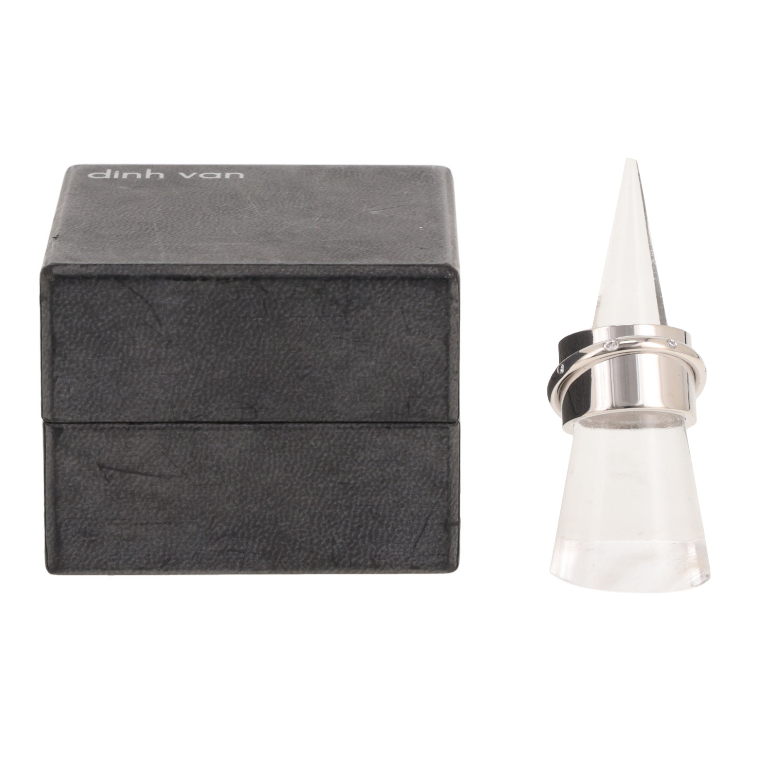 Dinh Van Ariane ring in white gold and diamonds - Detail D2