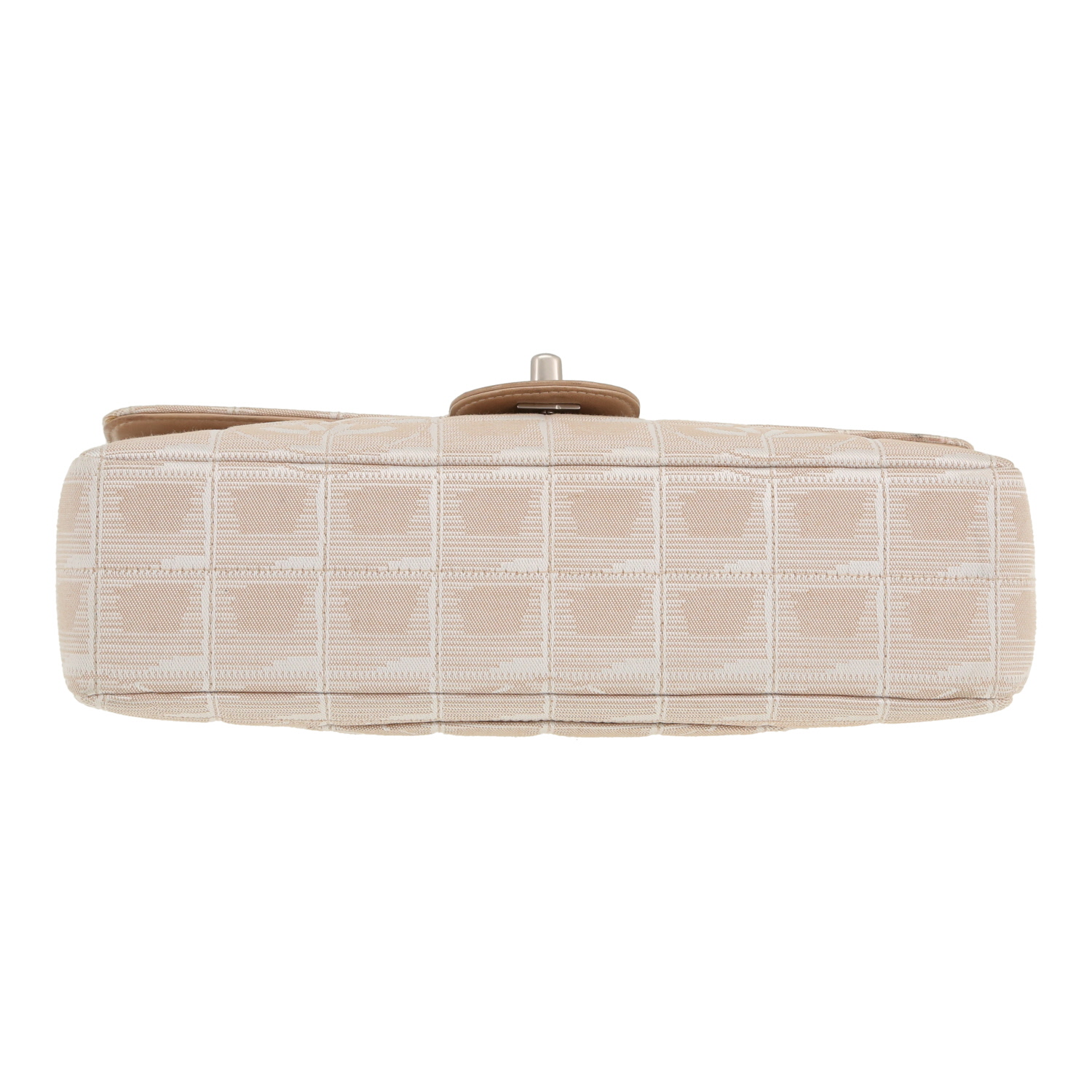 Borsa Chanel  Choco bar in tela beige - Detail D1