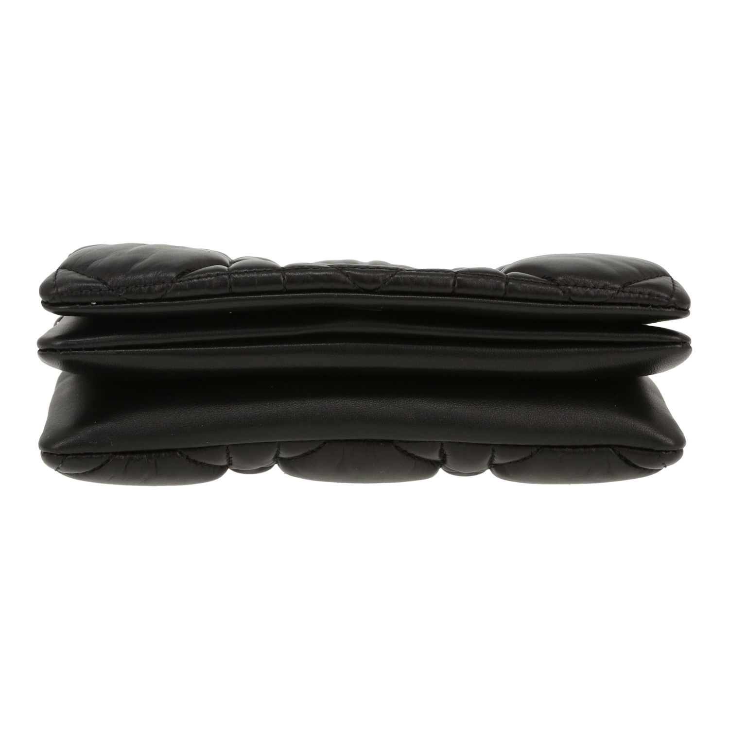 Borsa a tracolla Dior  Caro in pelle cannage nera - Detail D1