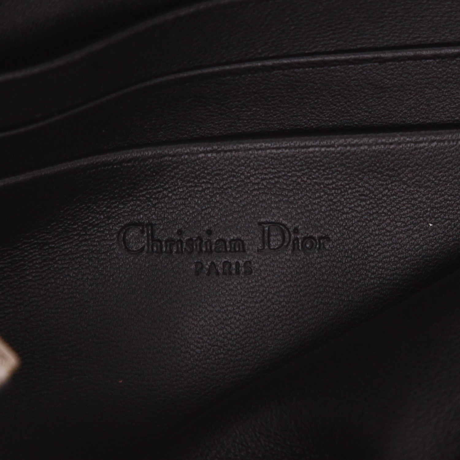 Dior  Caro shoulder bag  in black leather cannage - Detail D2