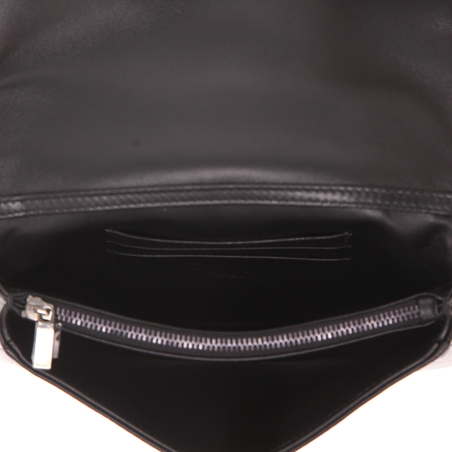 Borsa a tracolla Dior  Caro mini  in pelle cannage nera - Detail D3