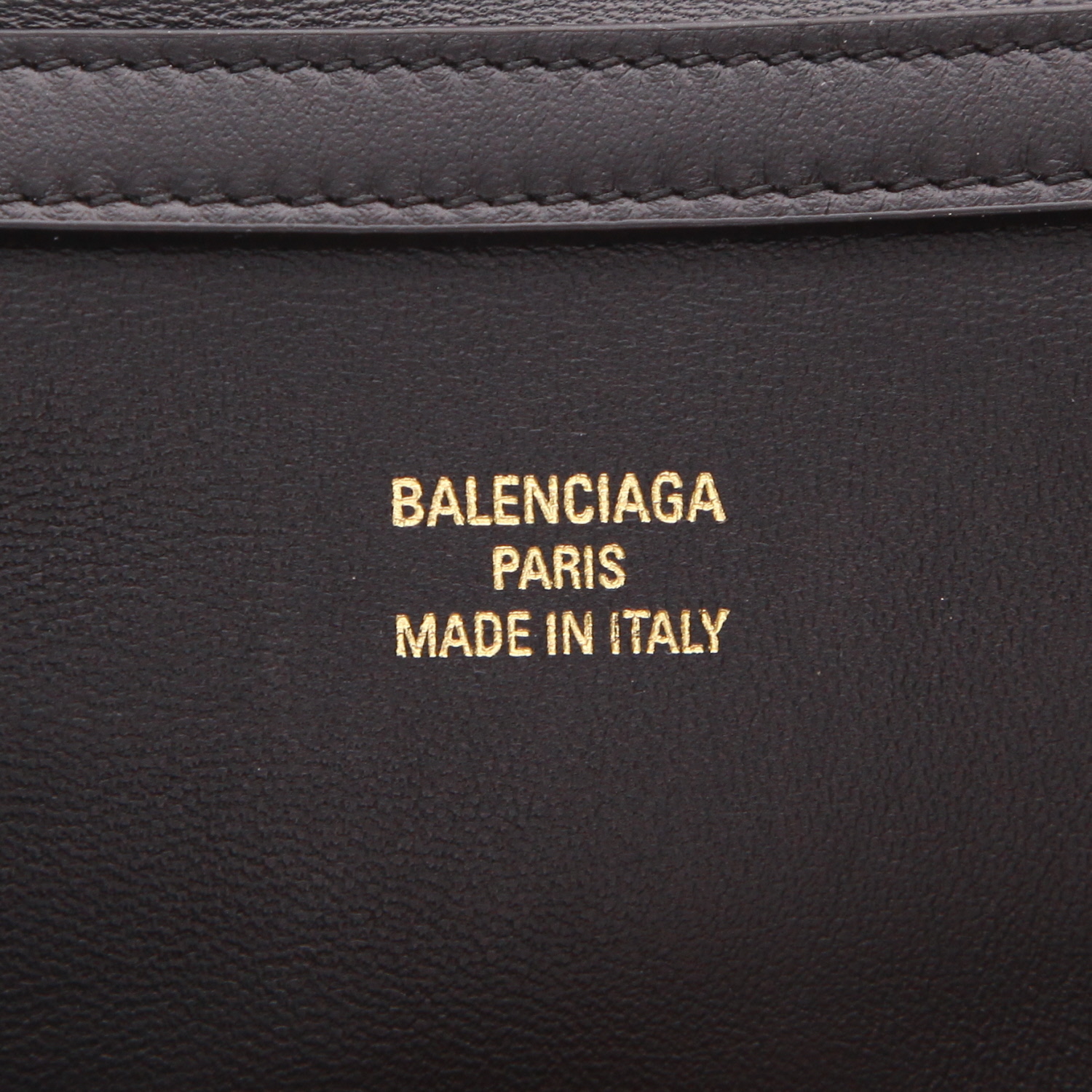 Balenciaga  Rodeo medium model  shoulder bag  in black leather - Detail D2