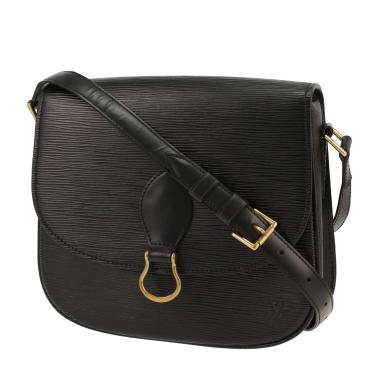 Sac bandoulière Louis Vuitton  Saint Cloud en cuir épi noir