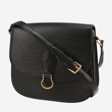 Sac bandoulière Louis Vuitton  Saint Cloud en cuir épi noir