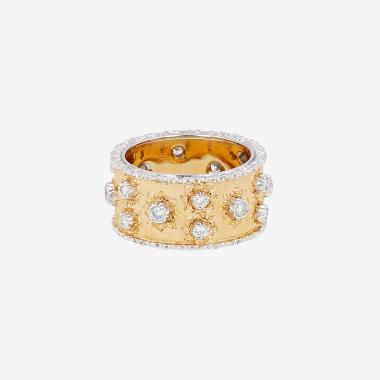 Bague Buccellati en or blanc, or jaune et diamants