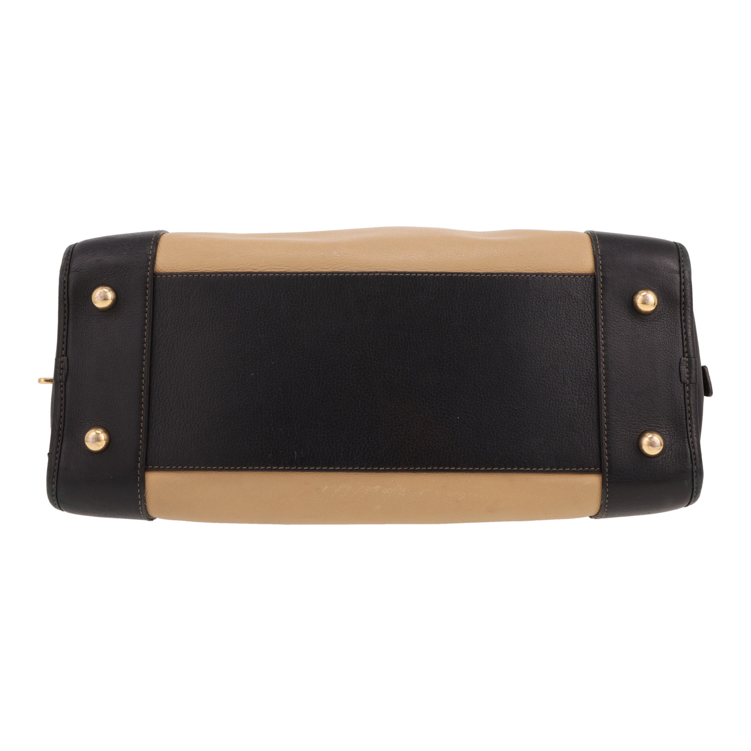 Loewe  Amazona handbag  in brown and beige leather - Detail D1