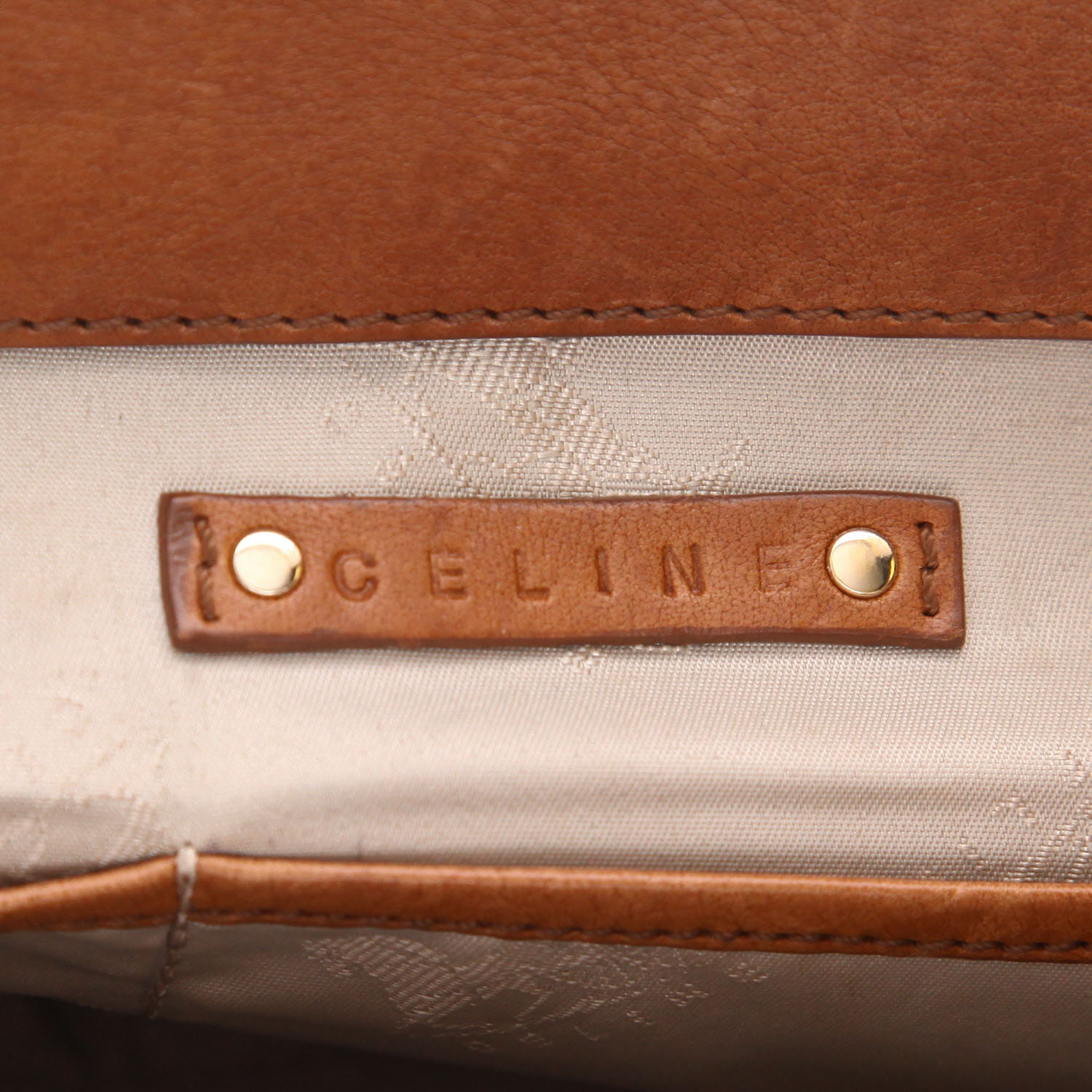 Borsa Celine  Boogie in pelle marrone - Detail D2