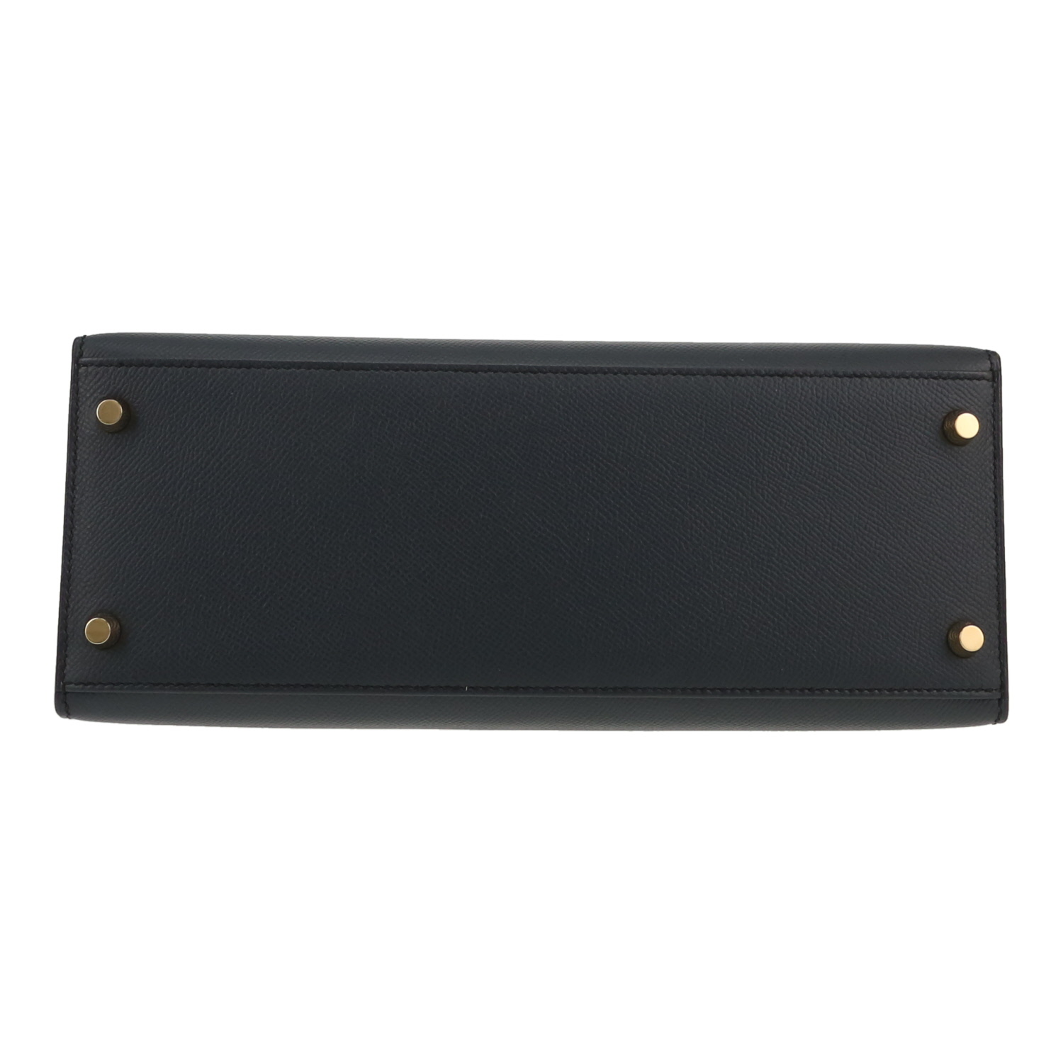 Sac à main Hermès  Kelly 28 cm en cuir epsom bleu indigo - Detail D1