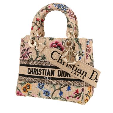 Borsa Dior  Lady Dior in tela beige
