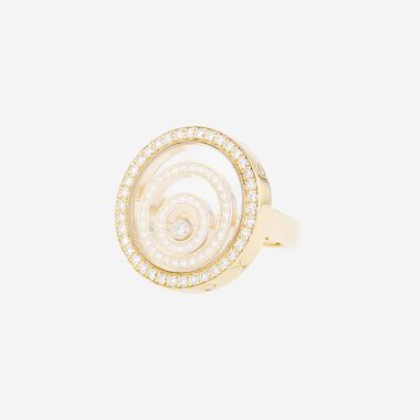 Chopard Happy Spirit ring in yellow gold and diamonds