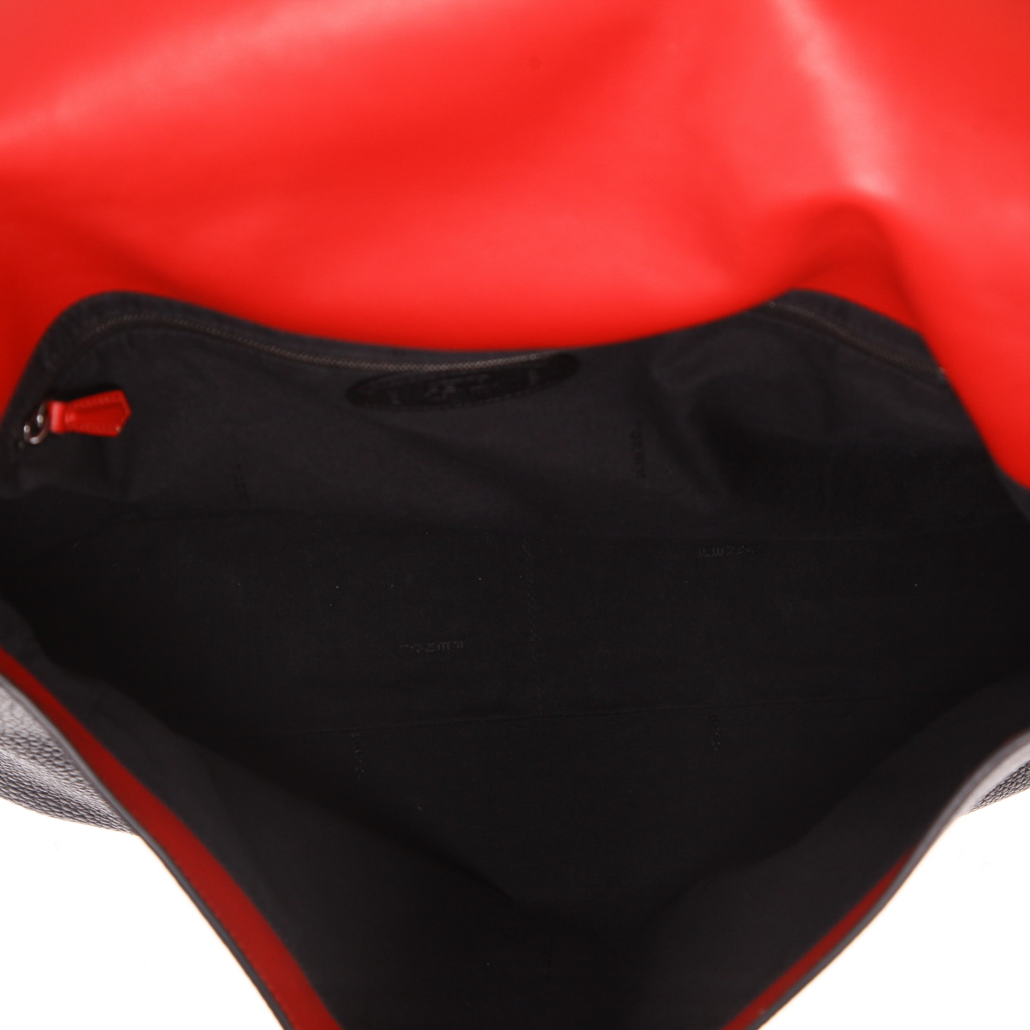 Sac à main Fendi  Baguette grand modèle  en cuir grainé noir - Detail D3