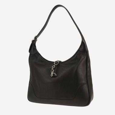 Sac à main Hermès  Trim en cuir Evercolor noir