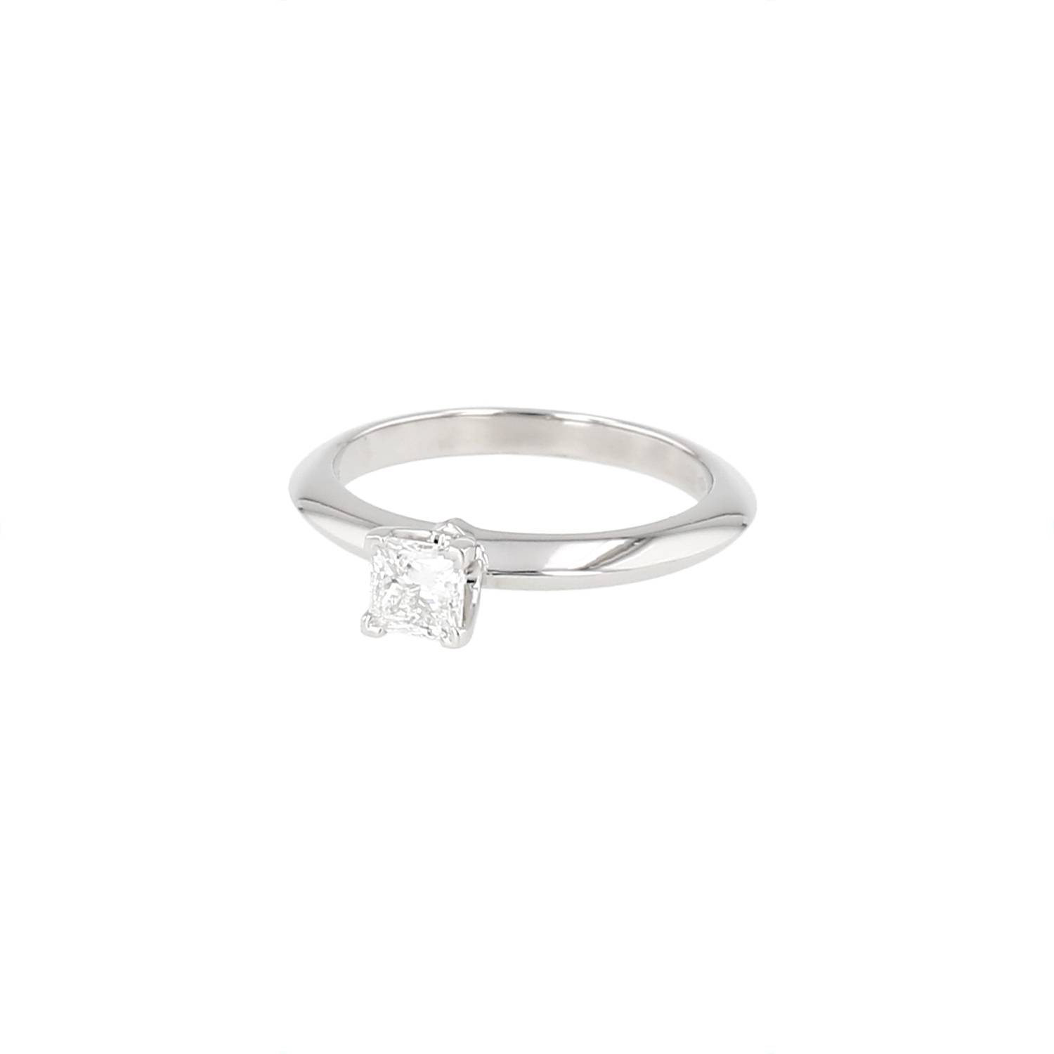 Bague Solitaire Tiffany & Co Platine Diamant Occasion Bague Solitaire Tiffany & Co Platine Diamant Occasion