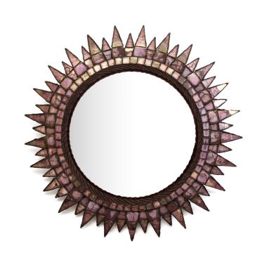 'Soleil à pointes N°3' mirror - circa 1955/1960