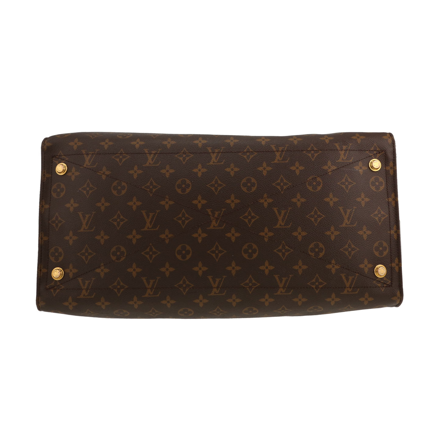 Sac de week end Louis Vuitton  City Steamer en toile monogram marron et cuir noir - Detail D1