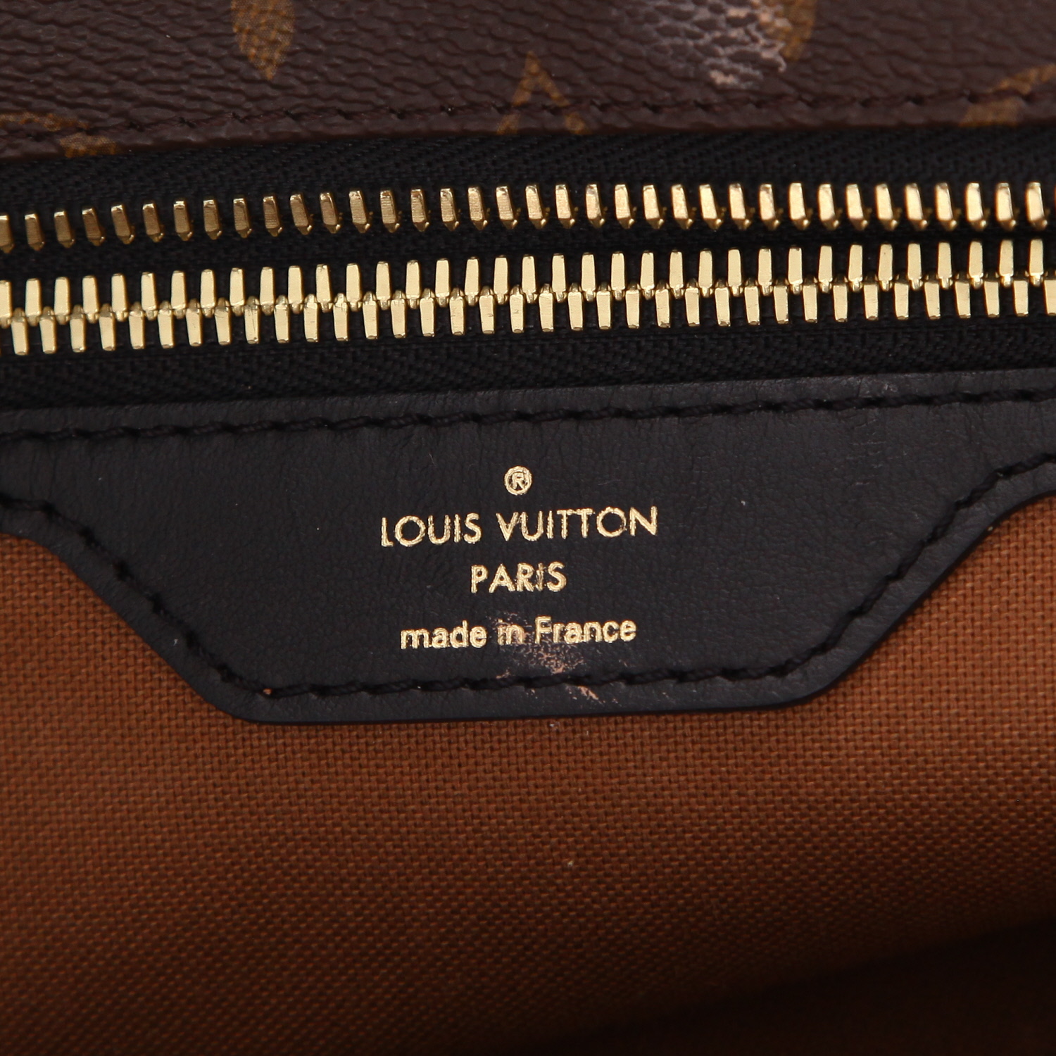 Borsa weekend Louis Vuitton  City Steamer in tela monogram marrone e pelle nera - Detail D2