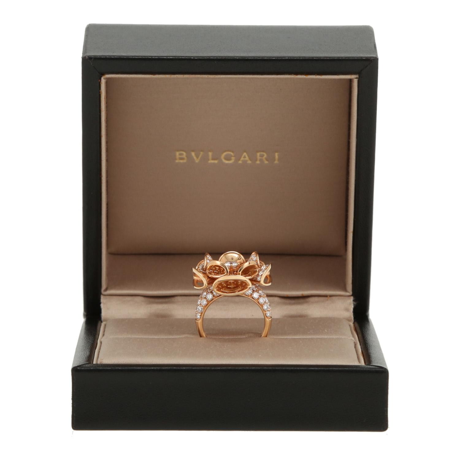 Anello Bulgari Divas' Dream in oro rosa e diamanti - Detail D2