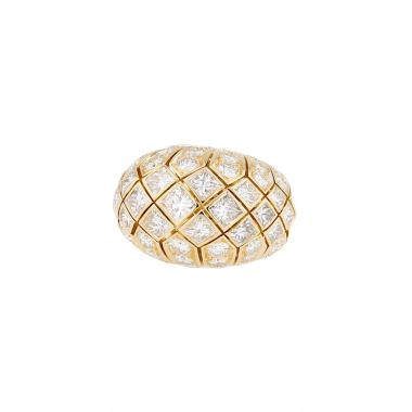 Anello a sfera Cartier  in oro giallo e diamanti