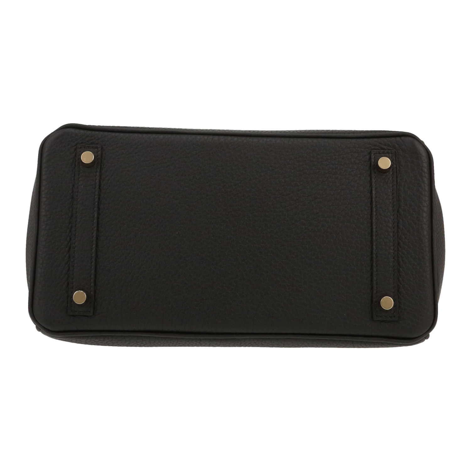 Bolso de mano Hermès  Birkin 30 cm en cuero togo negro - Detail D1