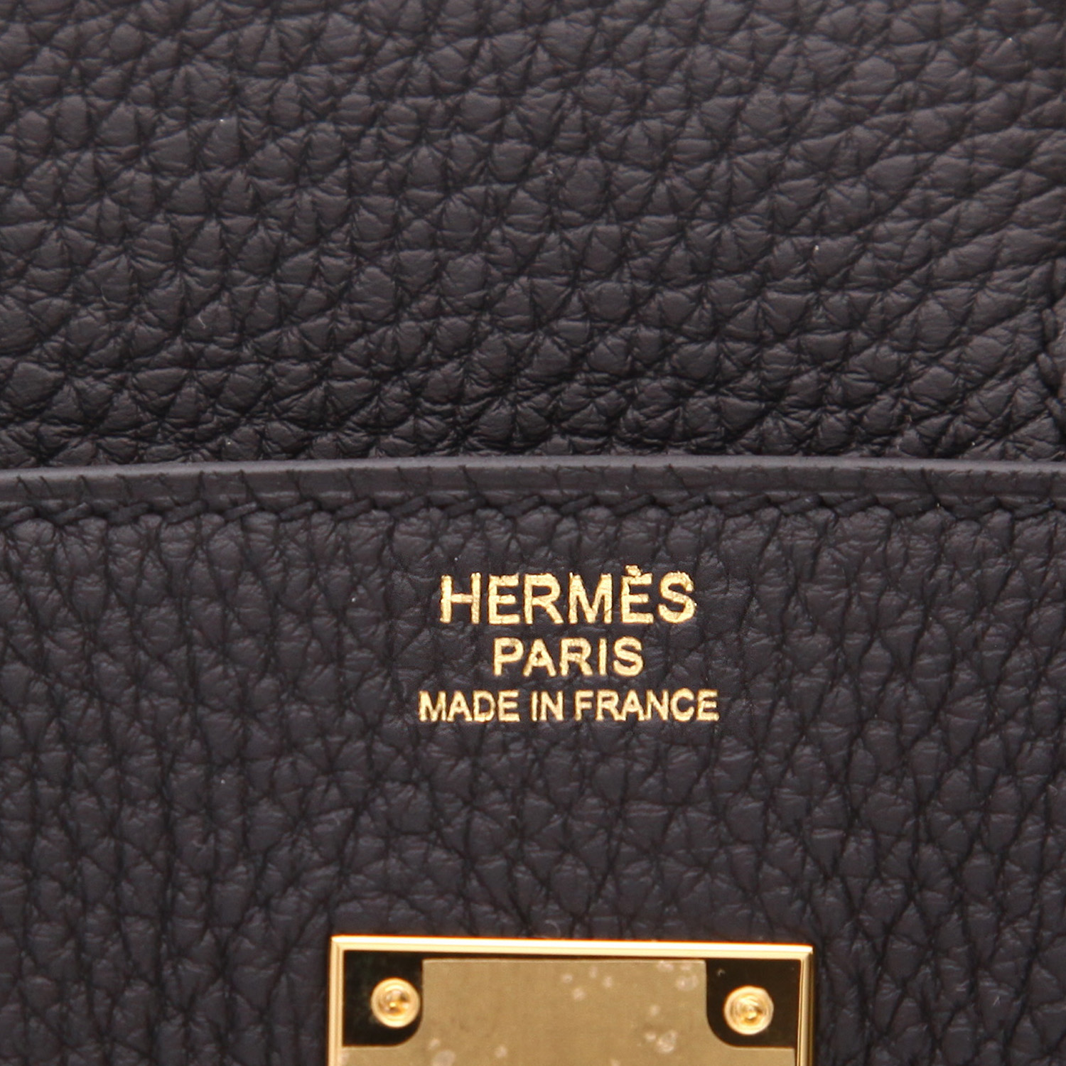 Hermès  Birkin 30 cm handbag  in black togo leather - Detail D2