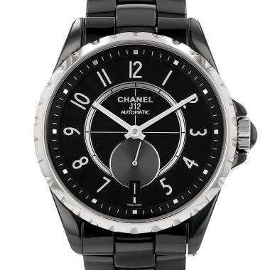 Montre Chanel J12 en acier et céramique noire Vers 2010