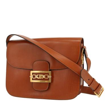 Borsa Celine vintage in pelle marrone