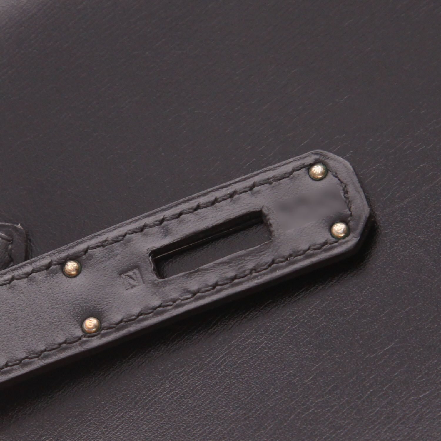 Hermès  Kelly So Black handbag  in black box leather - Detail D4