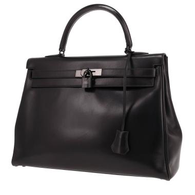 Borsa Hermès  Kelly So Black in pelle box nera