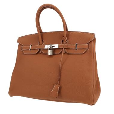 Hermès  Birkin 35 cm handbag  in gold togo leather