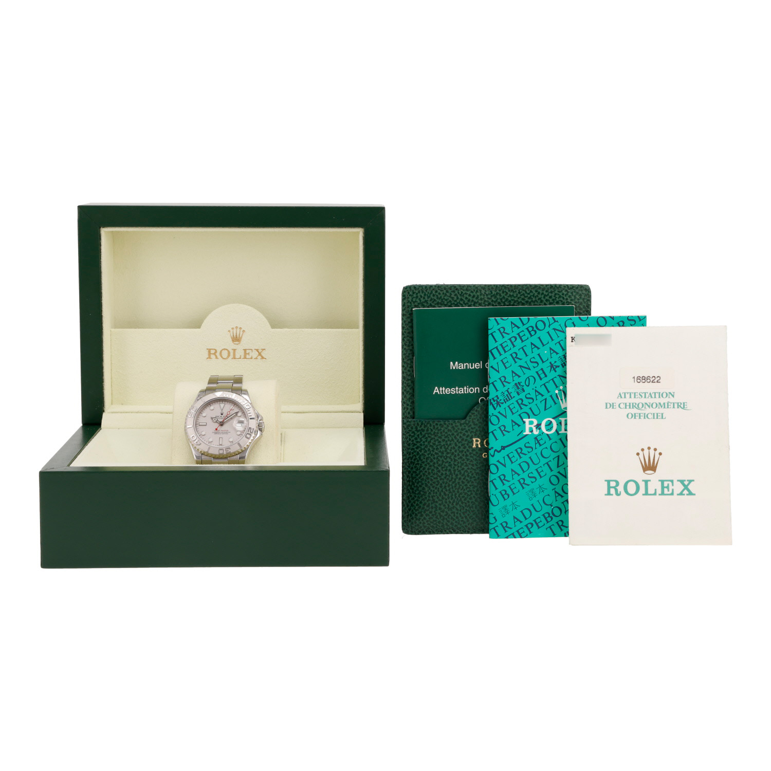 Montre Rolex Yacht-Master en acier et platine Ref: Rolex - 168622  Vers 2001