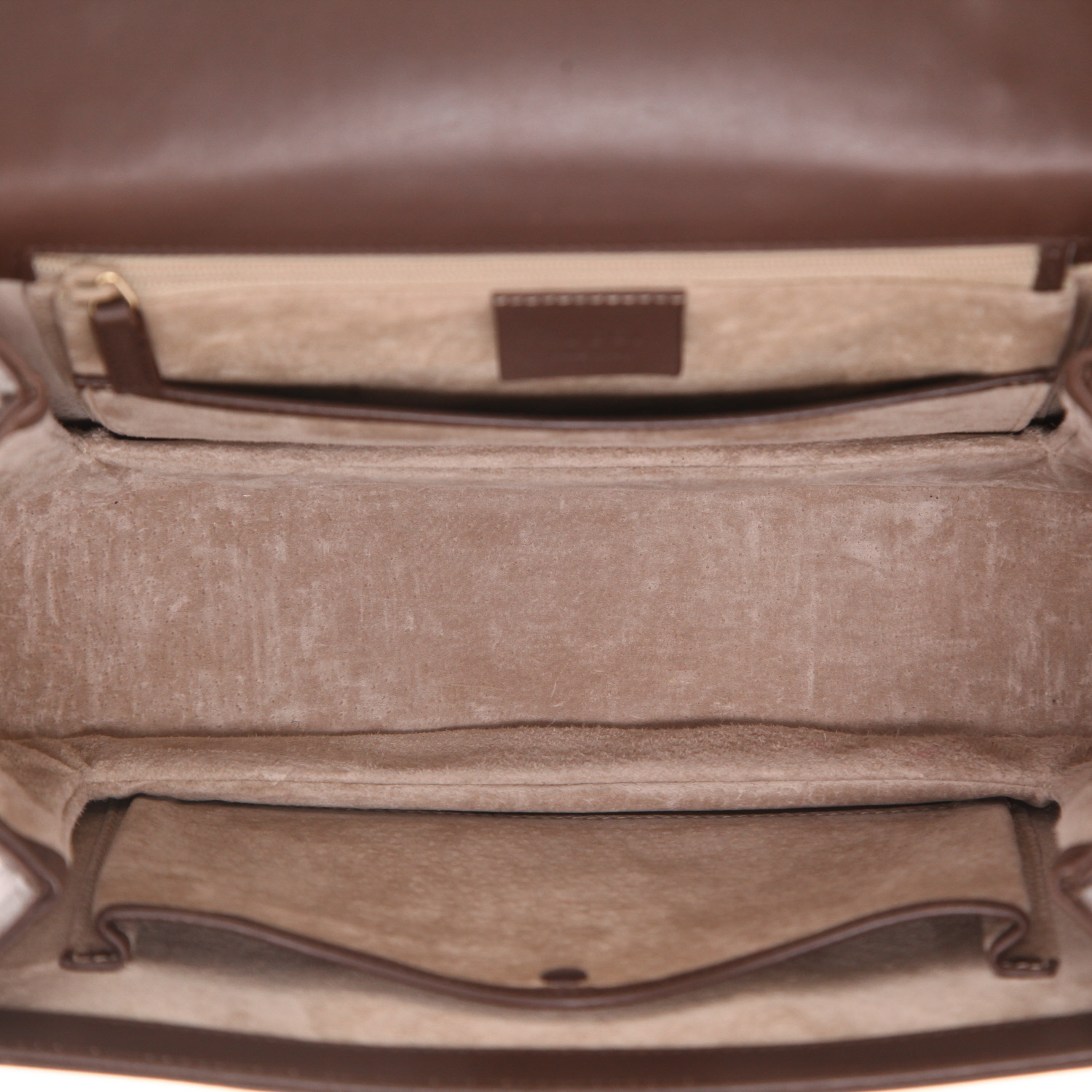 Gucci Bambou handbag in brown leather and bamboo - Detail D3