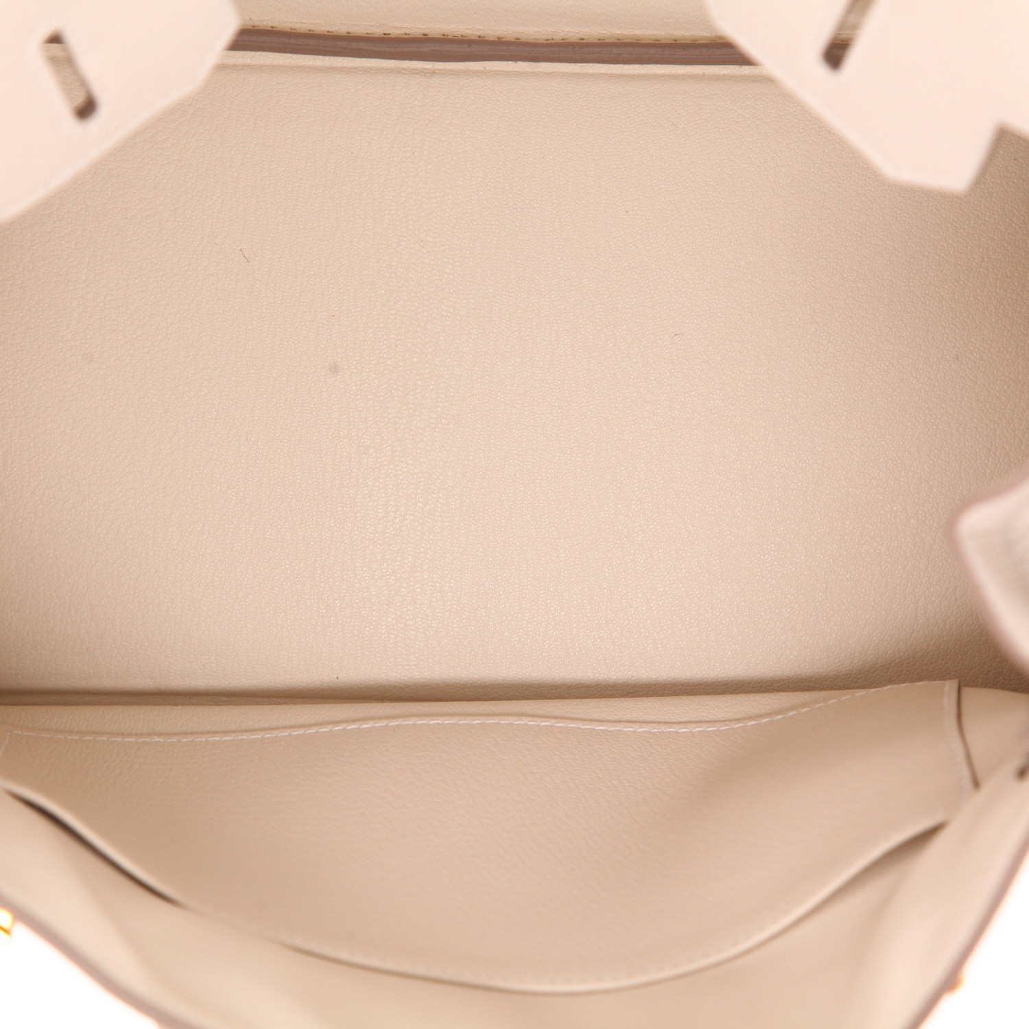 Hermès  Birkin 30 cm handbag  in Craie togo leather - Detail D3