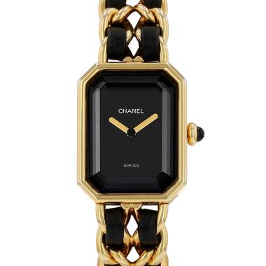 Reloj Chanel Première talla M  de oro chapado Circa 1990