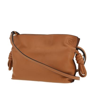 Loewe  Flamenco Knot  shoulder bag  in brown leather