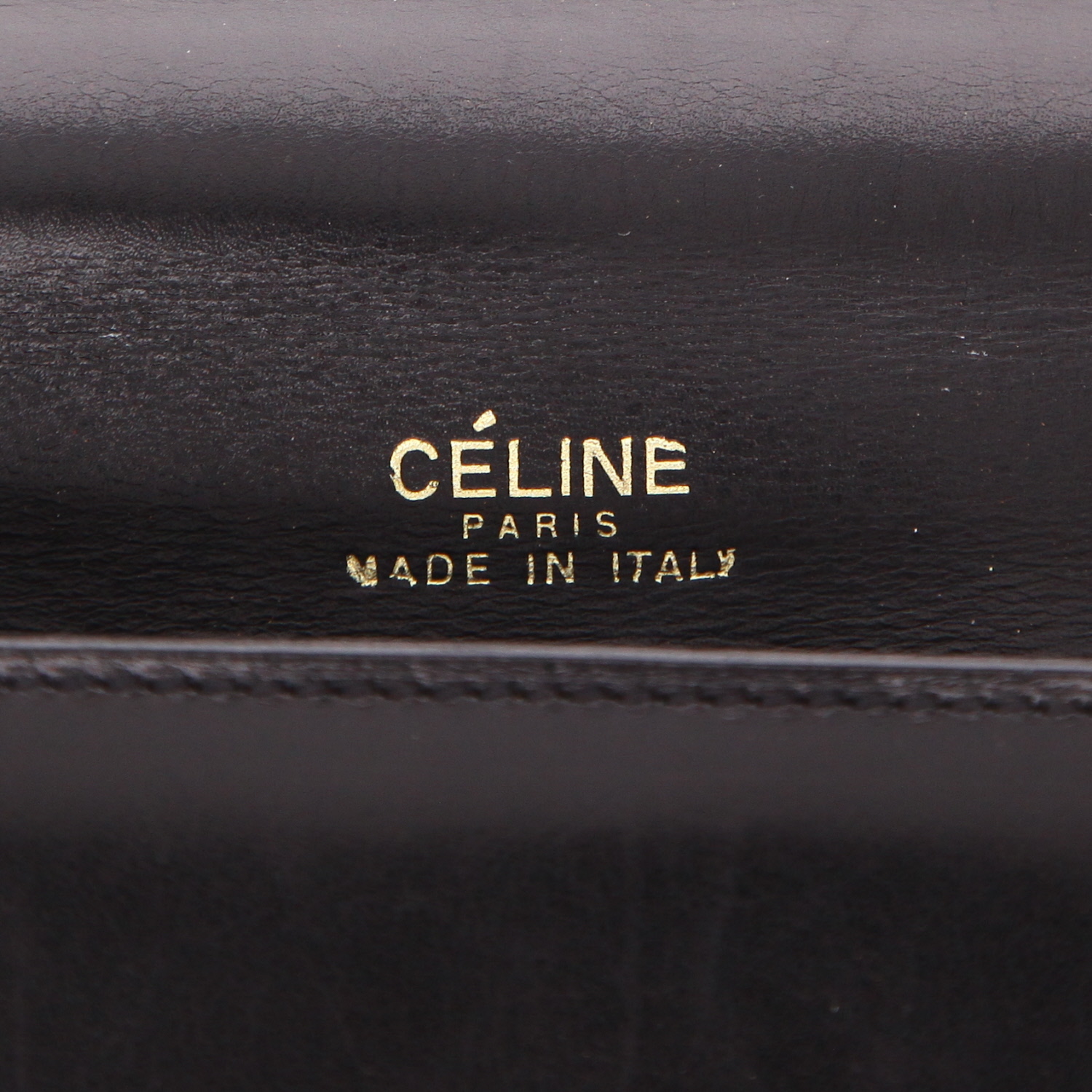 Borsa Celine  Vintage in pelle nera - Detail D2