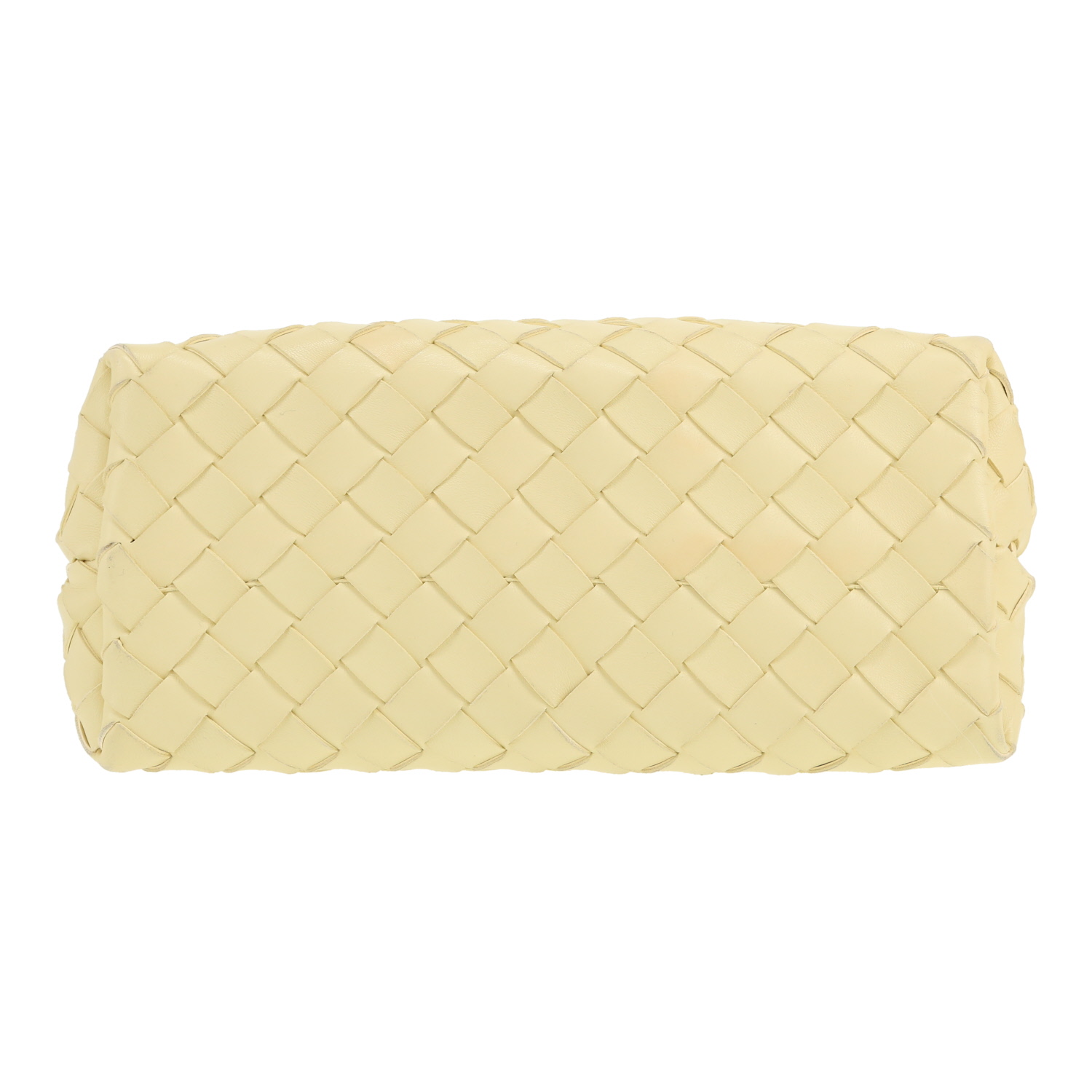Sac à main Bottega Veneta  Andiamo en cuir intrecciato jaune - Detail D1