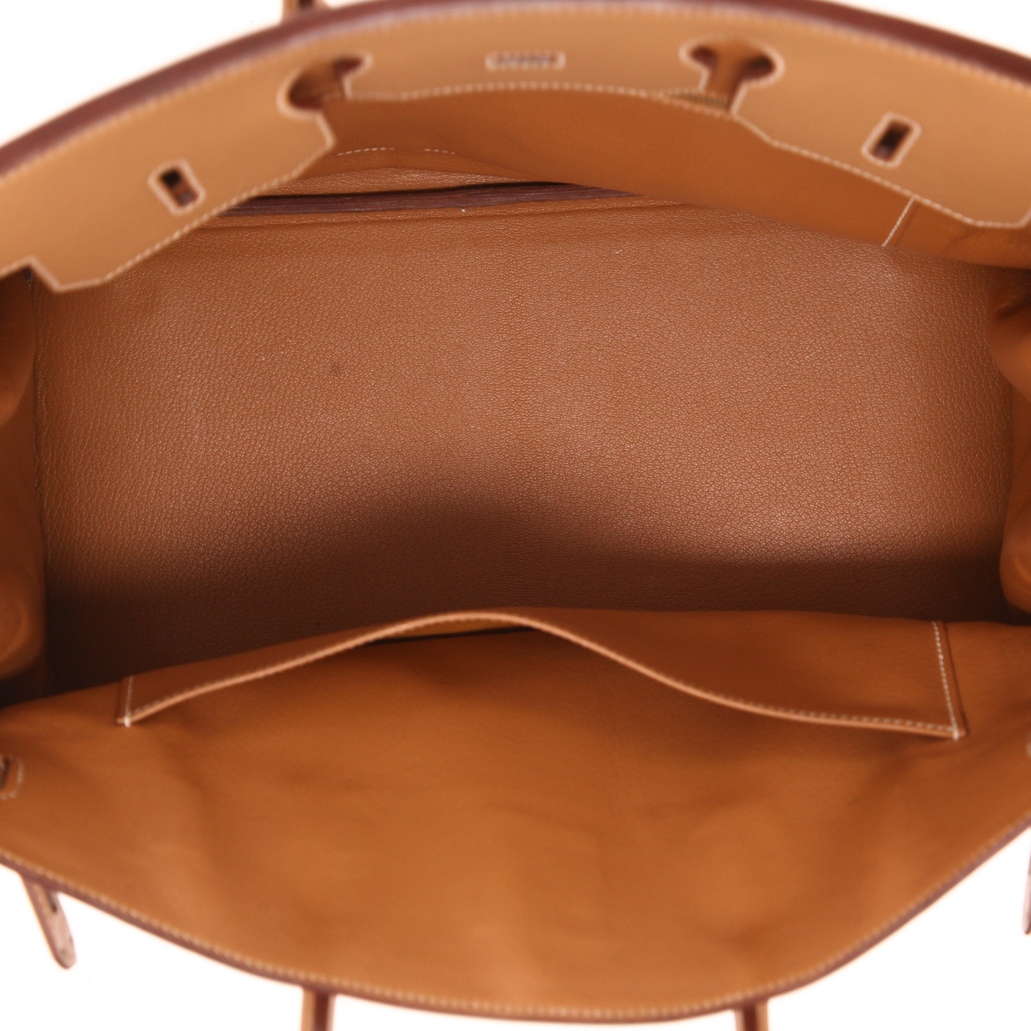 Borsa Hermès Birkin da 35 cm in pelle Courchevel marrone - Detail D3