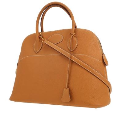 Bolso de mano Hermès Bolide de 35 cm en piel Fjord Gold
