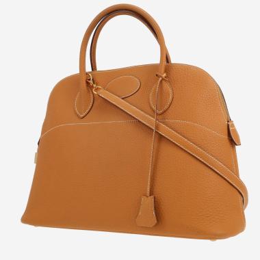 Sac à main Hermès  Bolide 35 cm en cuir Fjord gold