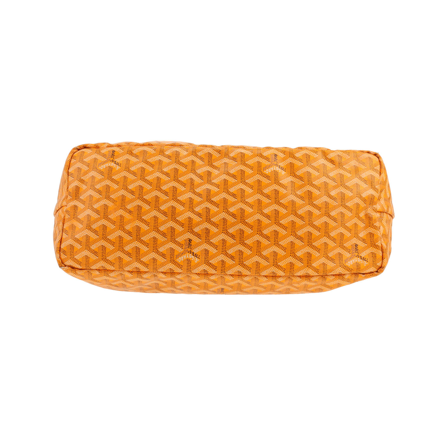 Shopping bag Goyard  Saint-Louis in tela Goyardine gialla e pelle gialla - Detail D1