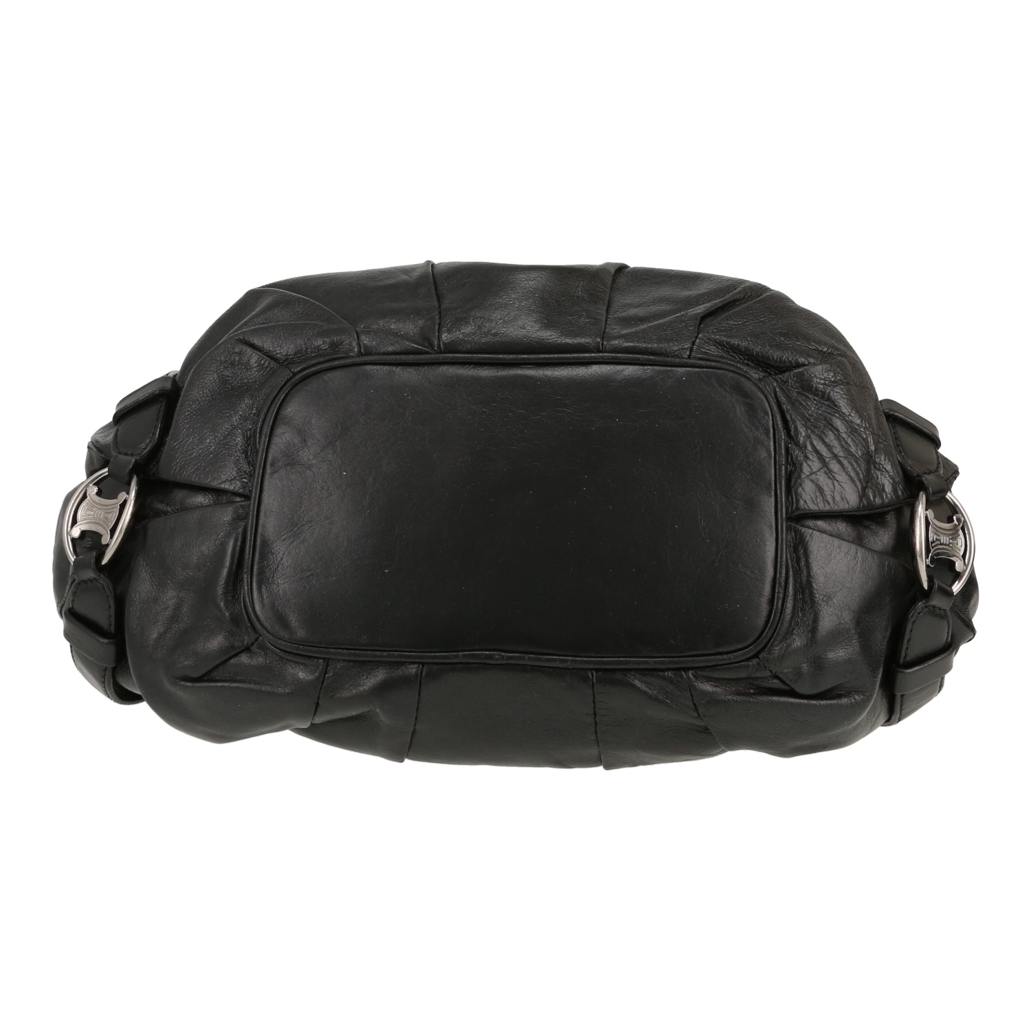 Borsa da spalla o a mano Celine  Vintage in pelle nera - Detail D1