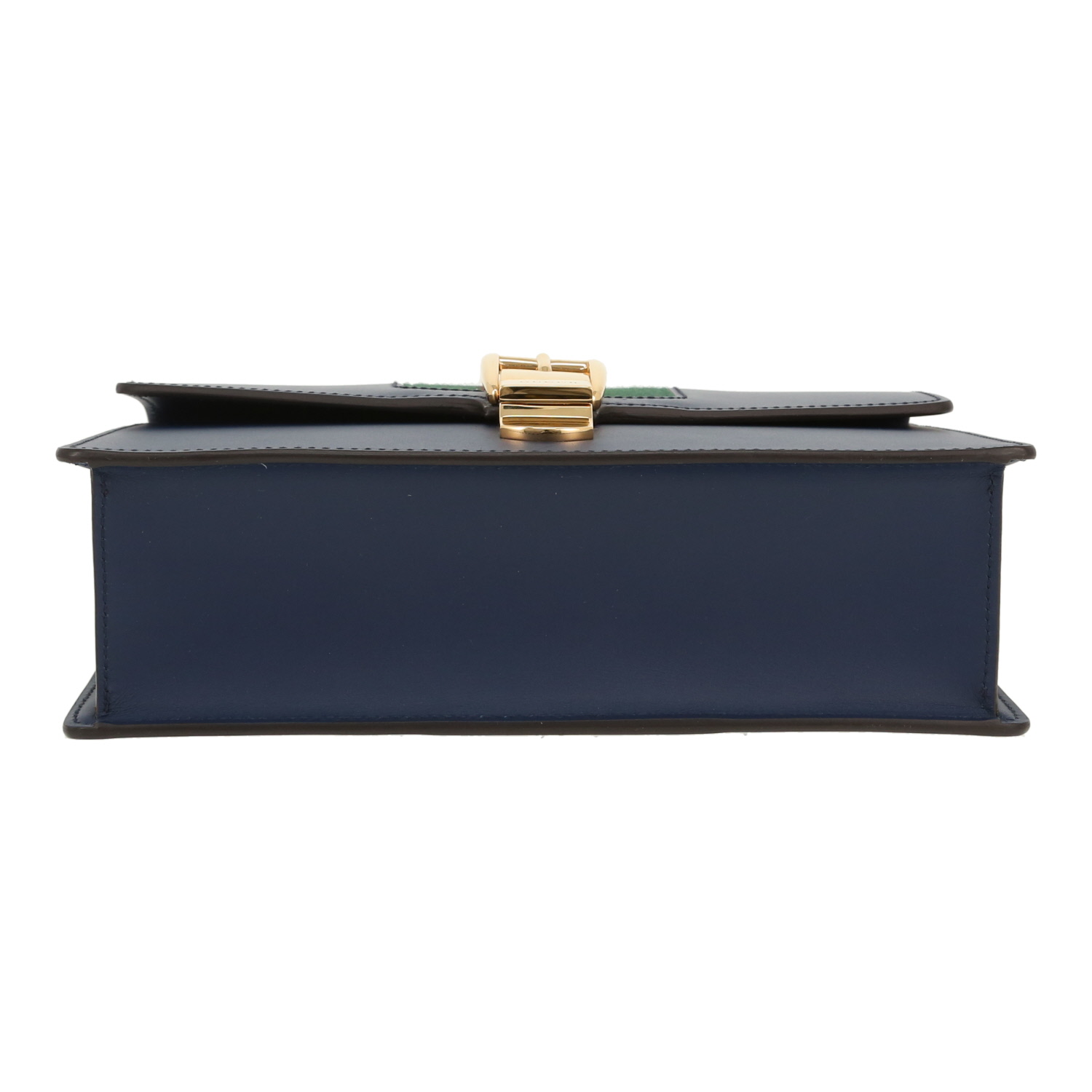 Gucci  Sylvie handbag  in blue leather - Detail D1