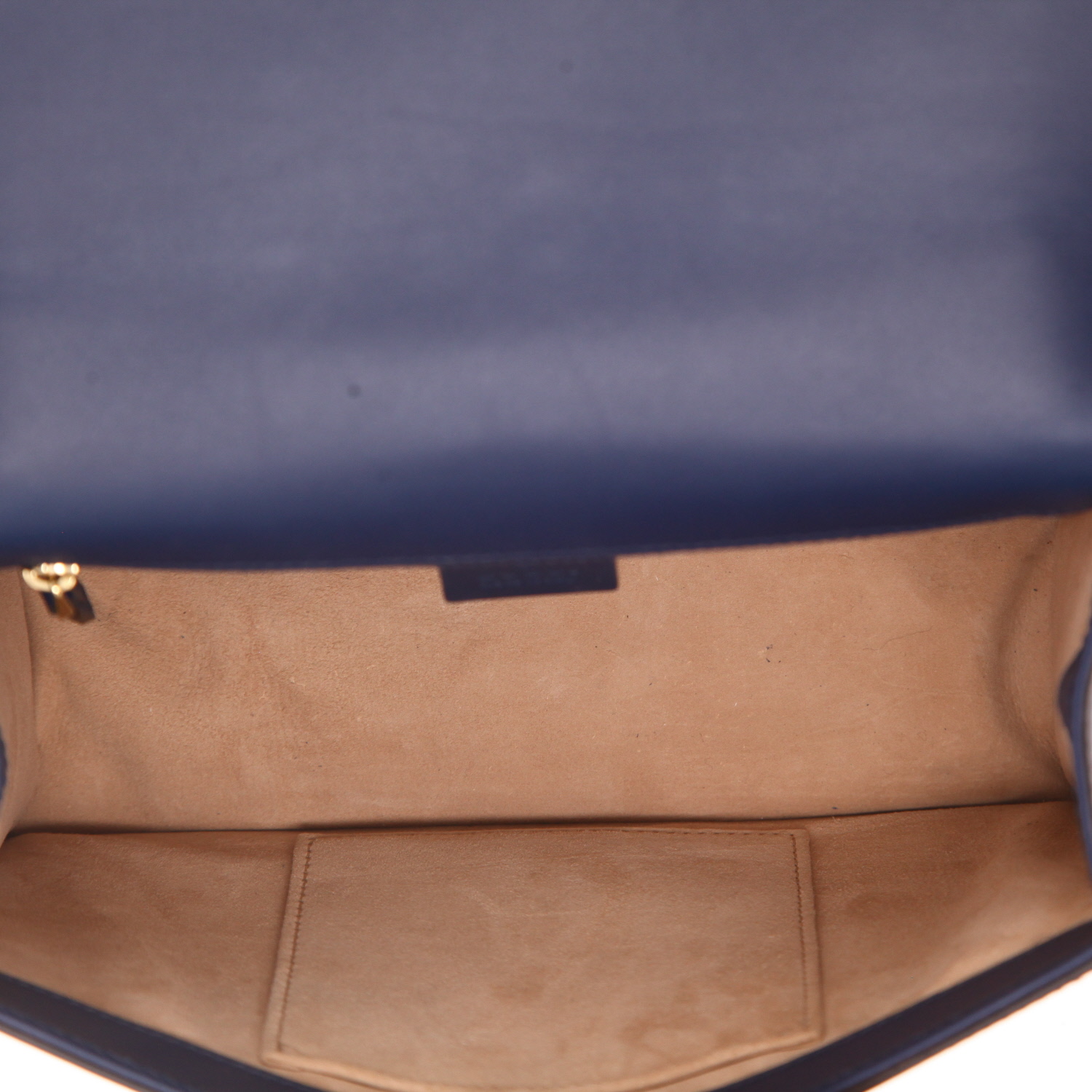 Gucci  Sylvie handbag  in blue leather - Detail D3