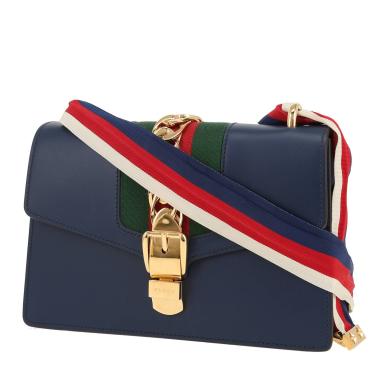 Bolso de mano Gucci  Sylvie en cuero azul